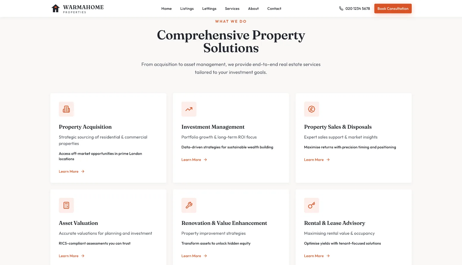 Warmahome Properties - Property Investment · RICS, Est. 2009 website by TitanStudio